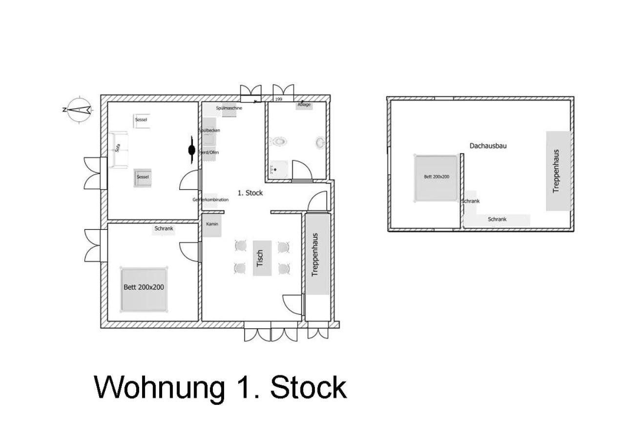 Apartamento "Haus Auf Dem Berg" Westensee Exterior foto
